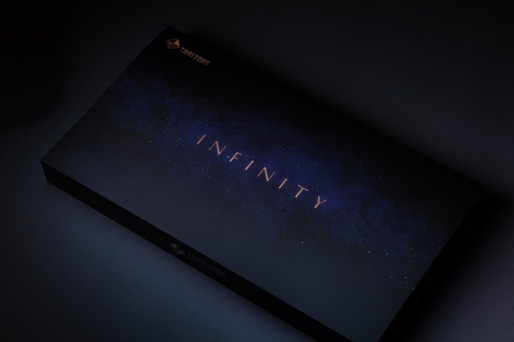 Сет капи за тастатура Traitors Infinity PBT Dye-Sub, 109 тастери, UK ISO, црно сина