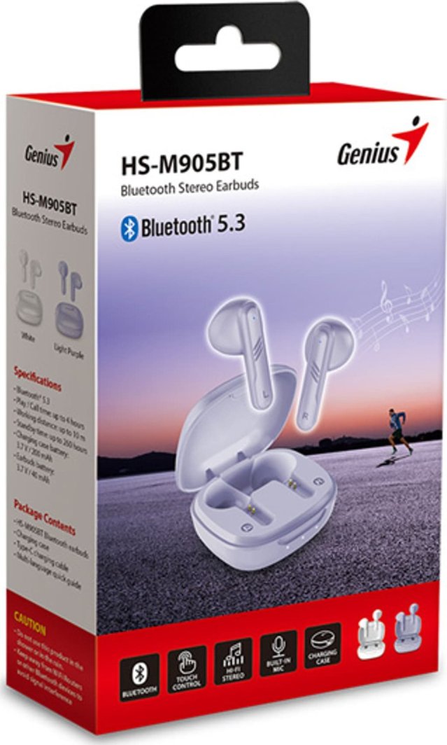 Dëgjuese Genius HS-M905BT, të vjollcë