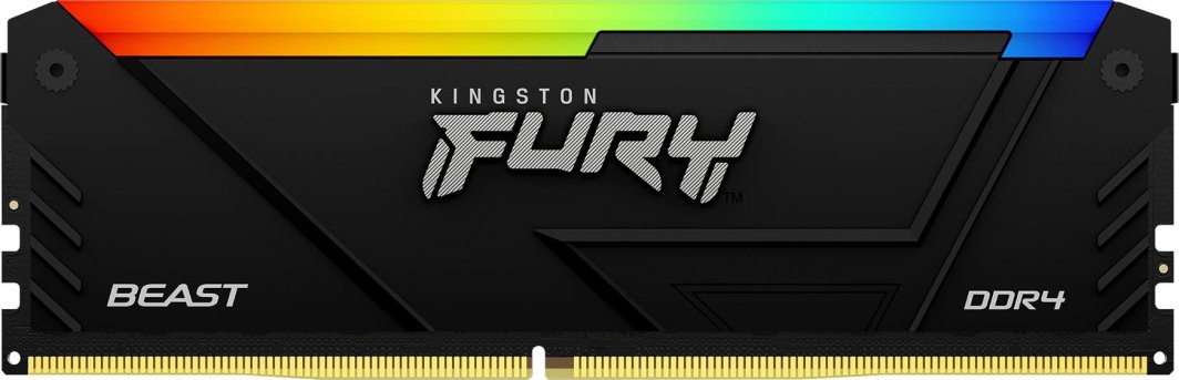 Memorie Kingston Fury Beast RGB, DDR4, 32 GB, 3200 MHz, CL16, KF432C16BB2A/32
