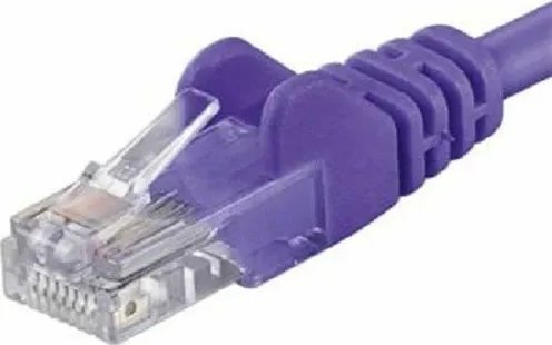 Kabllo rrjeti PremiumCord Patch, UTP CAT6, 0.5m, vjollcë
