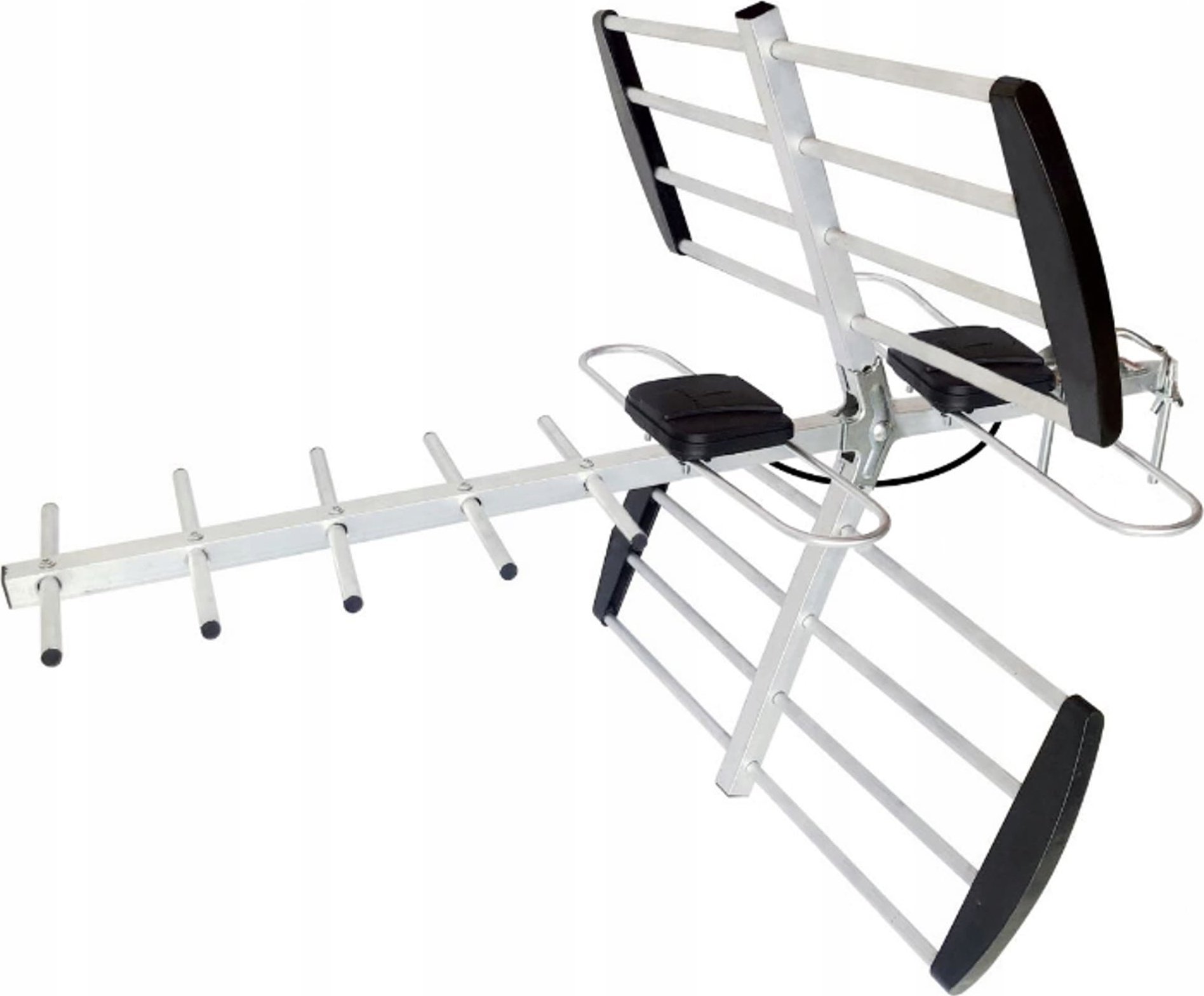 Antena TV Libox Directional 16 elemente, DVB-T2 Combo, filtër LTE, e argjendtë