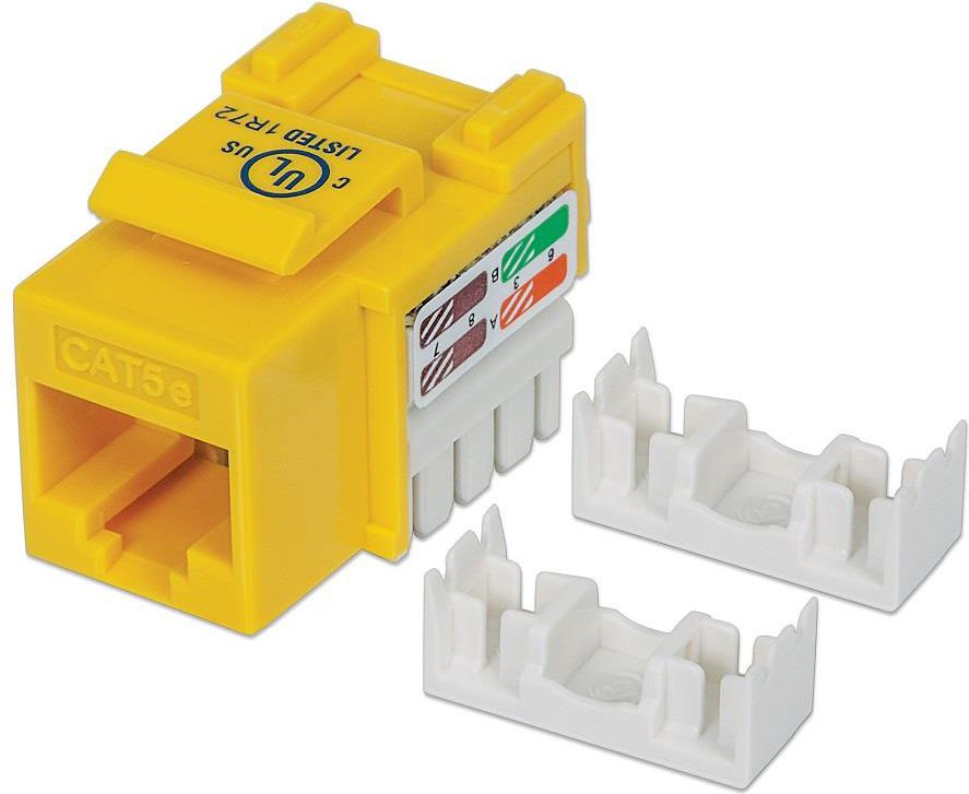 Modul rrjeti Intellinet Network Solutions, Cat.5e, UTP, RJ45, i verdhë