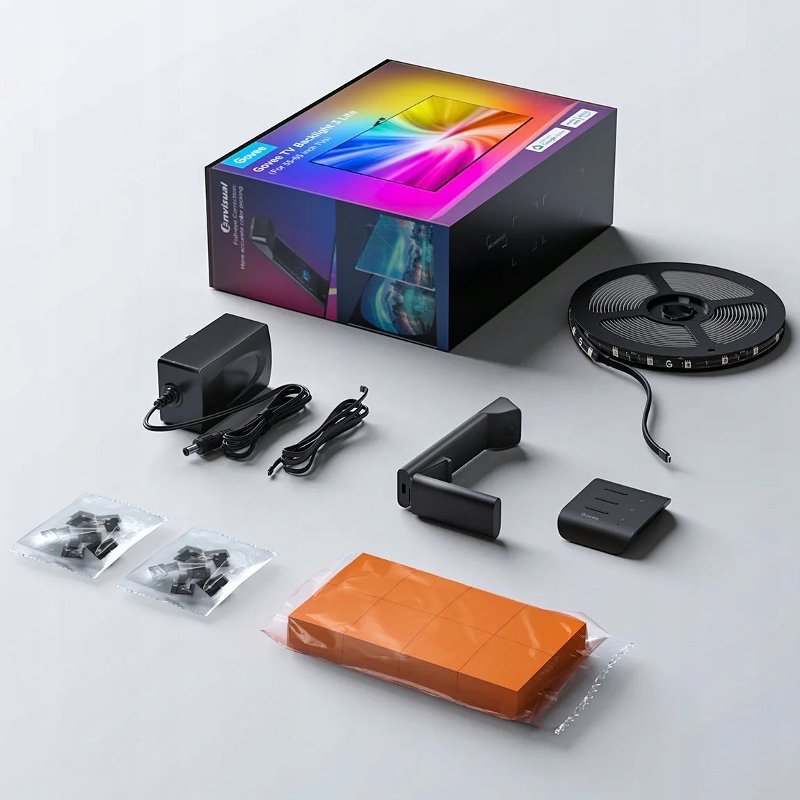 Dritë ambienti për TV Govee Envisual TV Backlight 3 Lite, 55-65", RGBIC+W, SMART