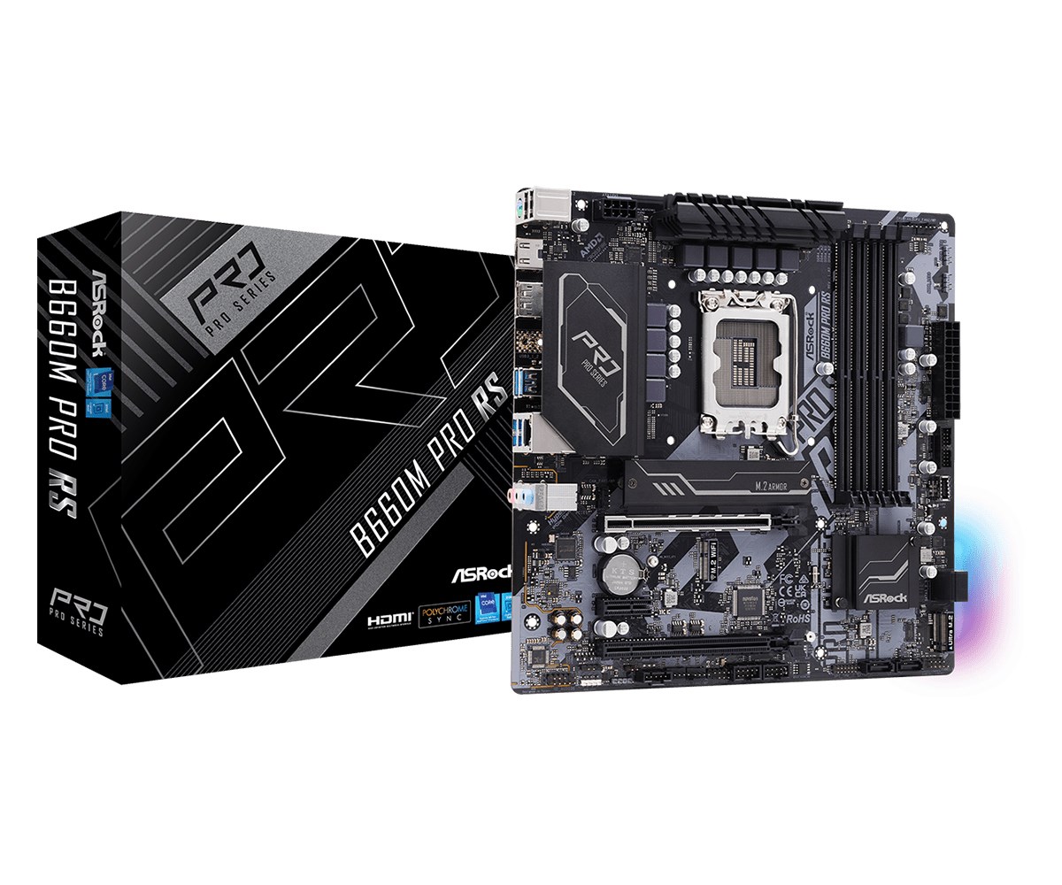 Pllakë amë Asrock B660M Pro RS Intel B660 LGA 1700 micro ATX