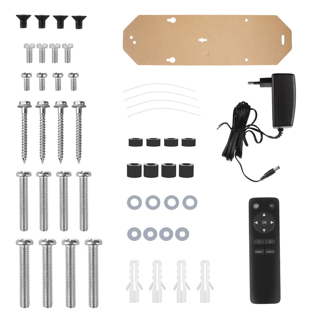 Mbajtëse për TV Maclean në tavan, 23"-55", 30kg, e zezë