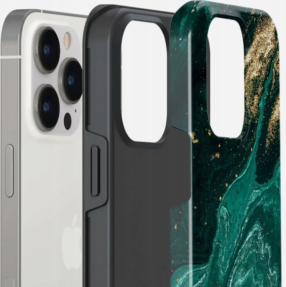 Mbështjellëse telefoni Casetify Emerald Pool për iPhone 14 Pro Max, MagSafe, e fortë, jeshile