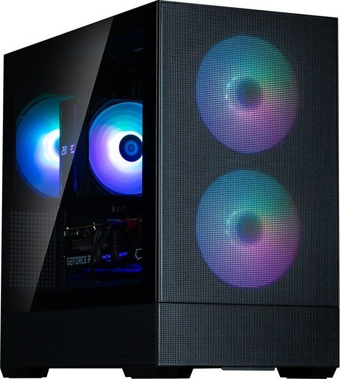 Kуќиште за компјутер Zalman P30 Air, Mini Tower, RGB, црно