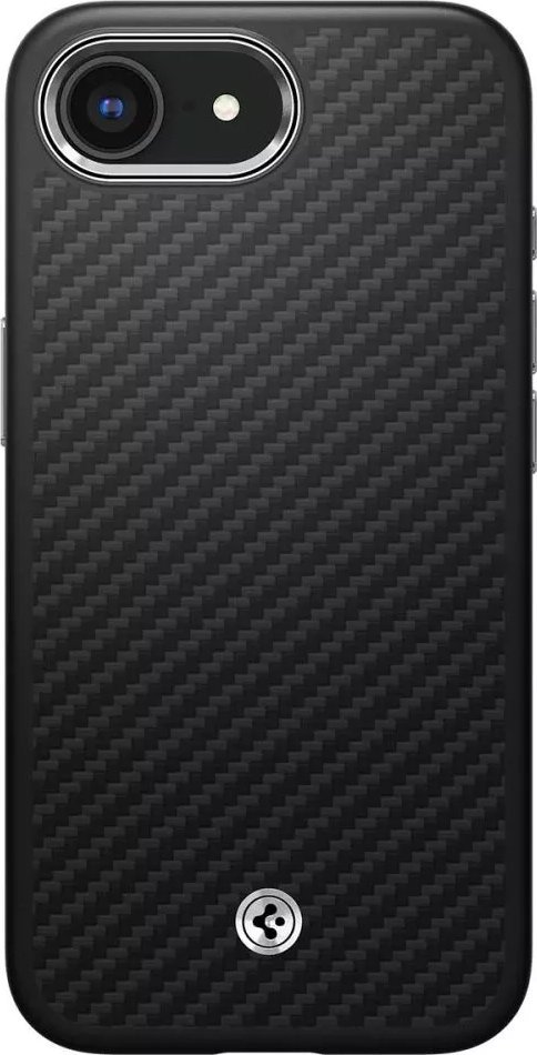 Mbulesë telefoni Spigen Enzo Aramid MagSafe, për iPhone 16e, matte black