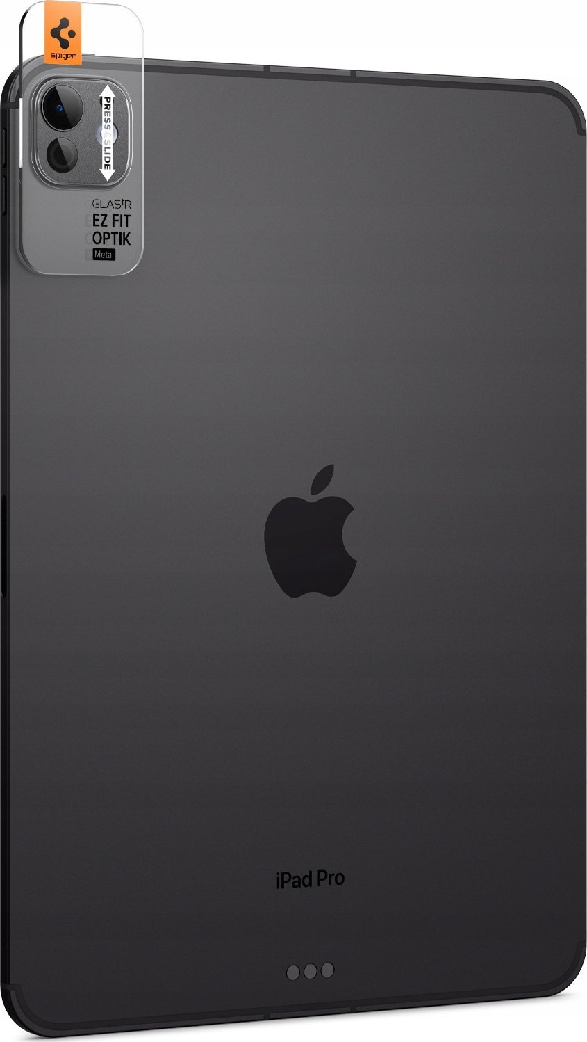 Mbrojtës kamere Spigen Glass TR EZ Fit Optik Metal, për iPad Pro 13" 2024 dhe 11" 2024, Space Black
