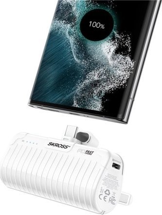 Power bank Skross Reload Power Stand, 5000mAh, USB PD Fast Charge, i bardhë