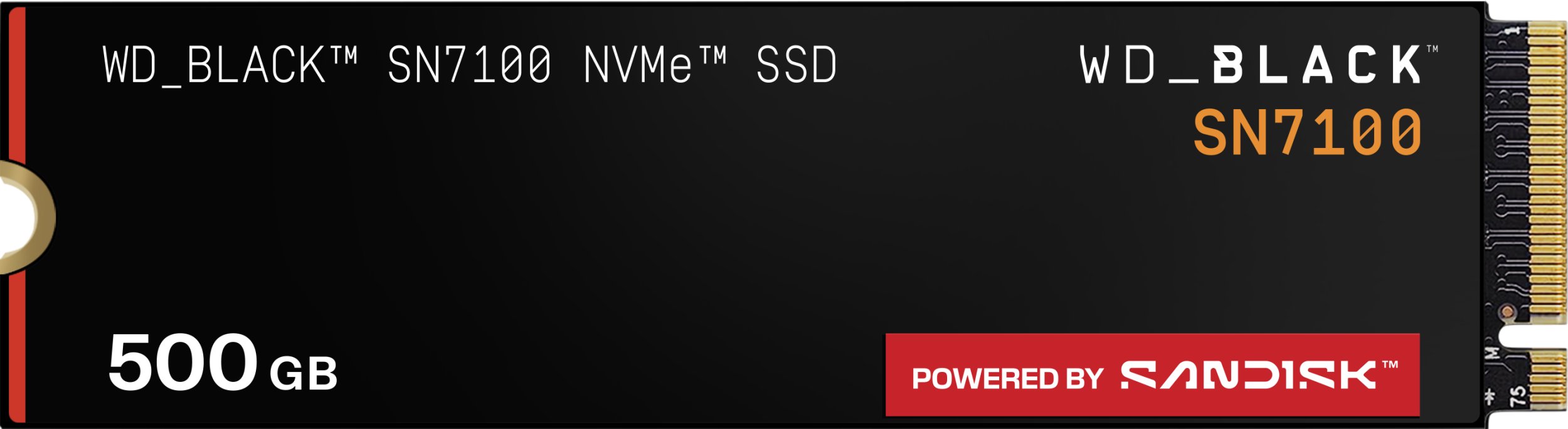 SSD i brendshëm WD Black SN7100, 2TB, M.2, i zi