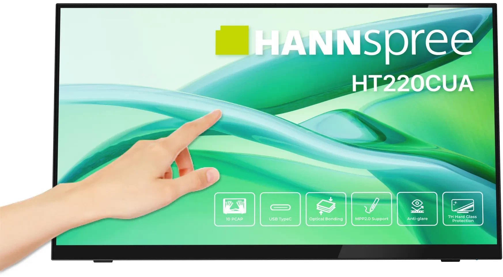 Monitor Hannspree HT220CUA, 21.4", Full HD, touchscreen, i zi