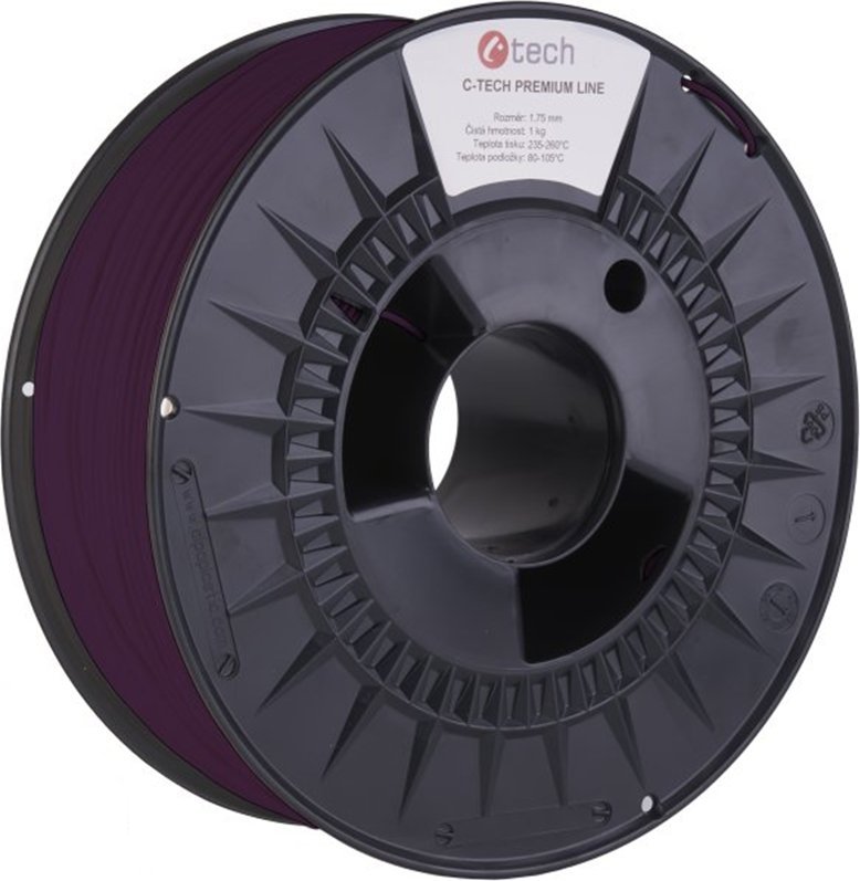 Filament 3D C TECH Premium Line PLA, 1.75mm, 1kg, vjollcë RAL4007