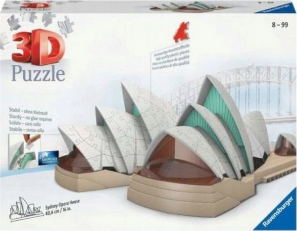 Puzzle Ravensburger - Sydney Opera House (Night Edition), 3D, 216 copë