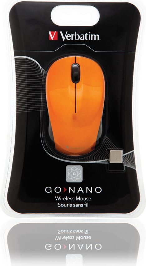 Verbatim Go Nano Безжичен Глушец, Volcanic Orange