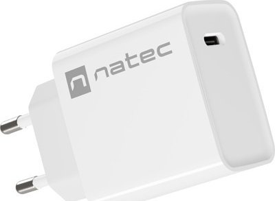 Полнач за мрежа Natec Ribera NUC-2059, 20W, USB-C 3A, бел