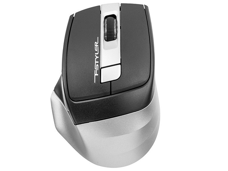 Maus A4Tech FSTYLER FB35, Wireless, Bluetooth, 2000 DPI, i hirtë/i argjendtë