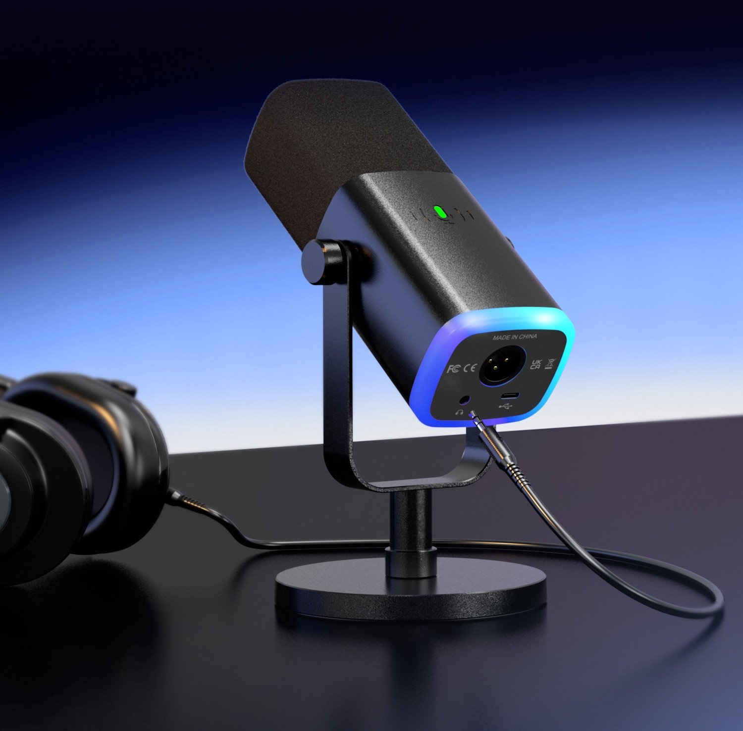 Mикрофон Fifine за стримање, динамички, USB, црн