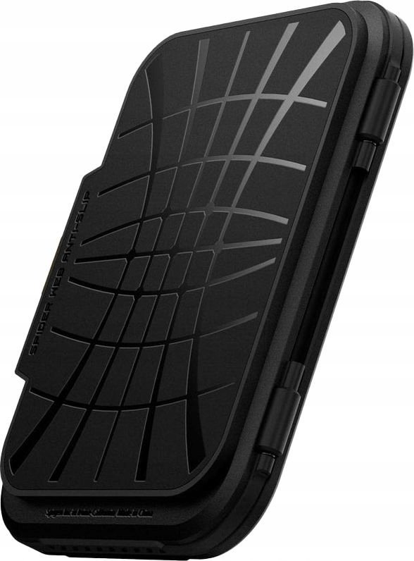 Portofol magnetik Spigen Lock Fit MagFit, për iPhone MagSafe, deri 6 karta, i zi