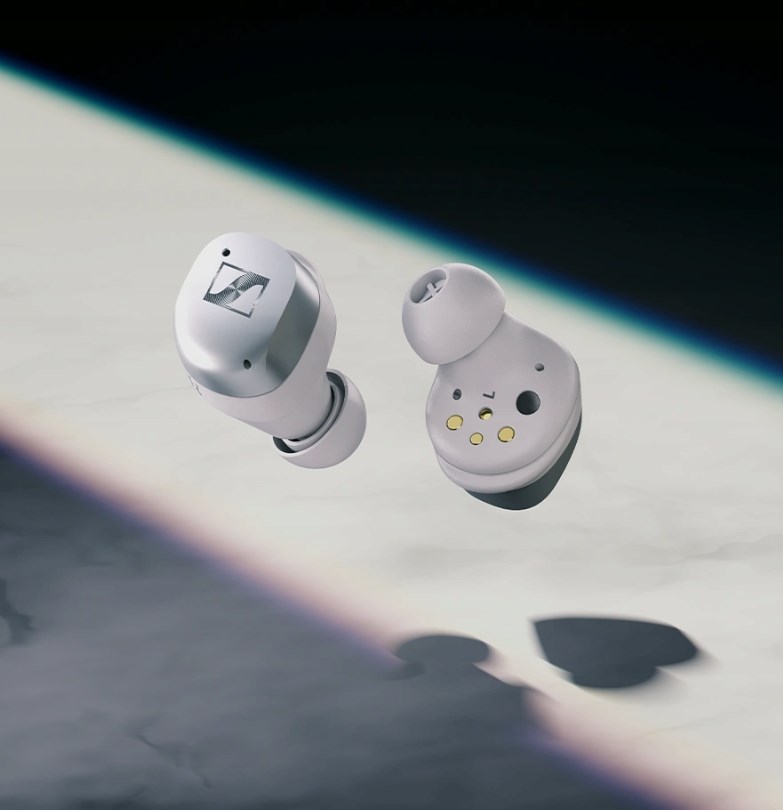 Kufje Sennheiser MOMENTUM True Wireless 4, 30 orë, të bardha