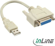 Adapter USB InLine 33101, kompakt, i bardhë