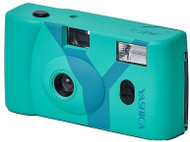Aparat fotografik Yashica MF 1 Snapshot Art Y Edition, film 35mm, me film 400 24 poza, ngjyrë turquoise