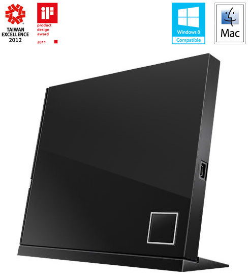 Читач на лаптоп компјутери ASUS SBW-06D2X-U, црнa