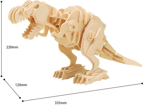Set ndërtimi Robotime - Biting T-Rex (prej druri)