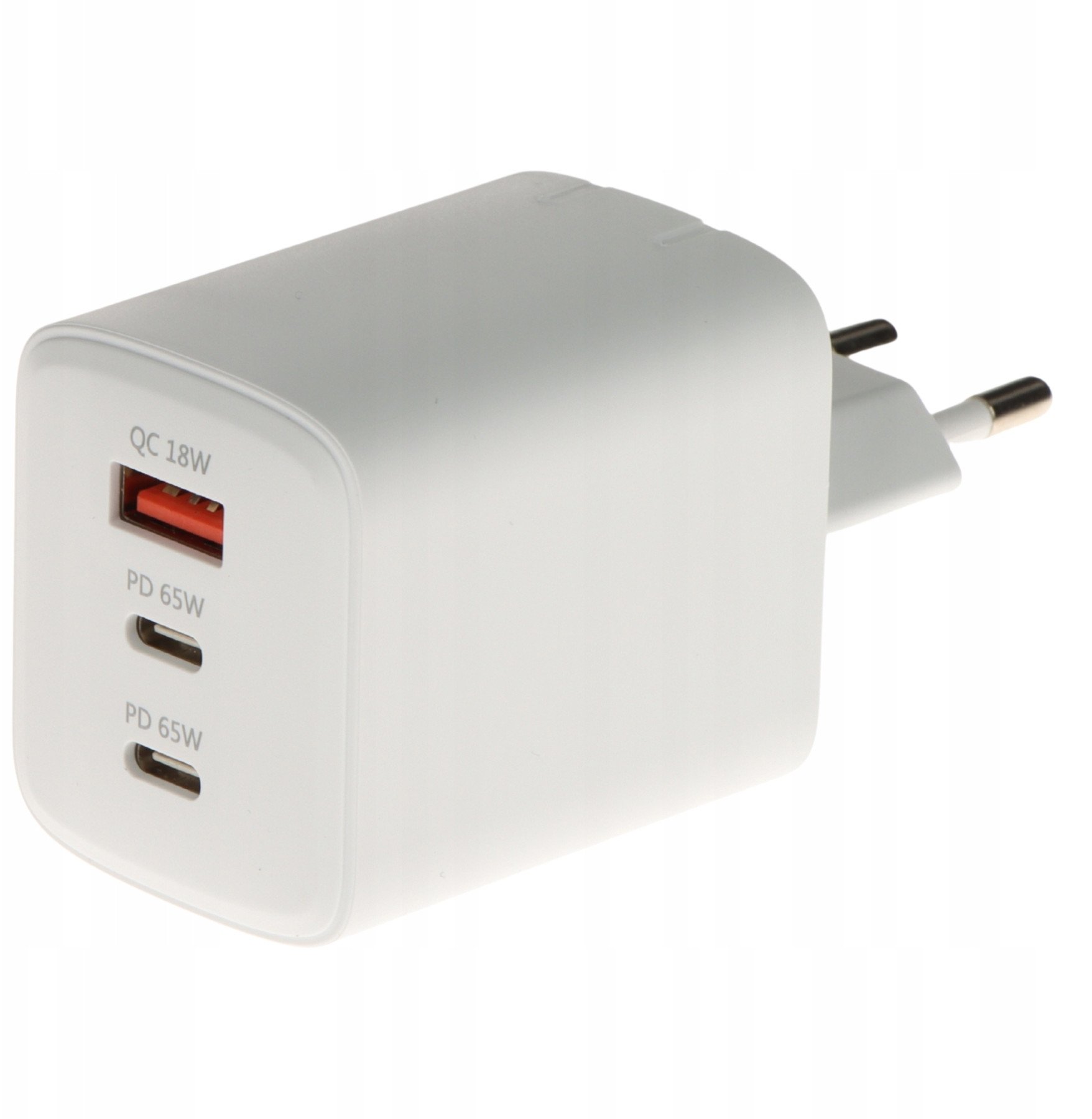 Karikues rrjeti Delta Power CHAR X199C, 65W GaN, 2x USB C 1x USB A, i bardhë