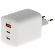 Karikues rrjeti Delta Power CHAR X199C, 65W GaN, 2x USB C 1x USB A, i bardhë