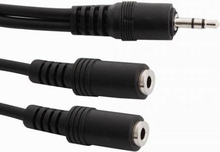 Përshtatës Arkas Jack 3.5mm - Jack 3.5mm x2 cable 0.2m