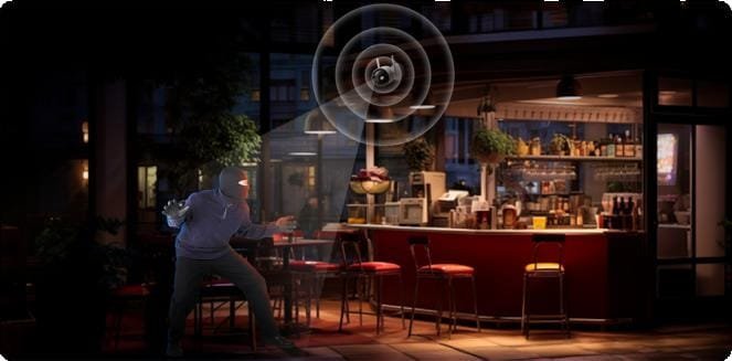 Kamerë WiFi sigurie Dahua IPC-F2CP LED 0280B, 2MP, Full Color, IP67, e bardhë