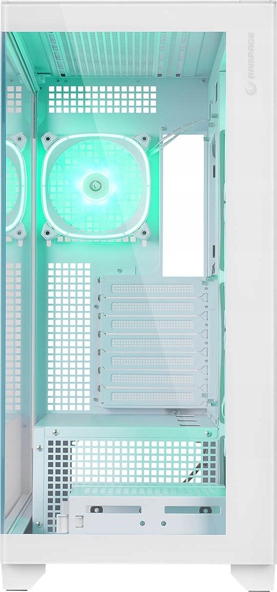 Kasa PC Rampage Hydra V1, ARGB Fan Hub, USB C, e bardhë