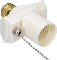 Базамет за светилка Тимекс E27, со прекинувач, бел