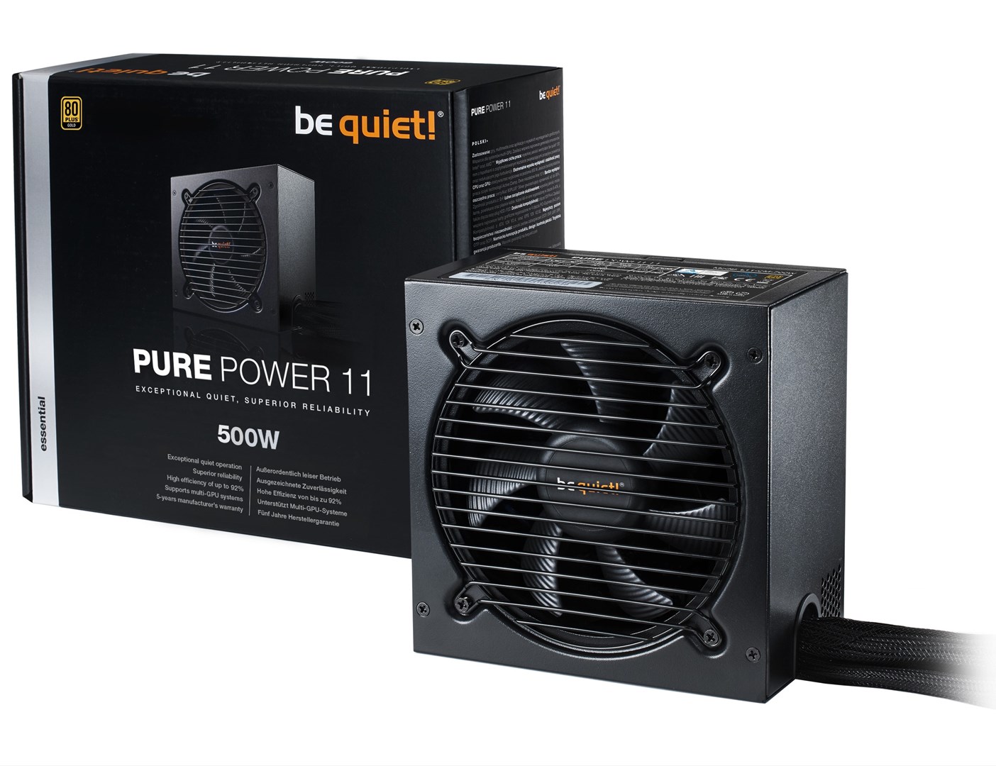 Furnizues energjie be quiet! Pure Power 11, 500W, 80 PLUS Gold, i zi 