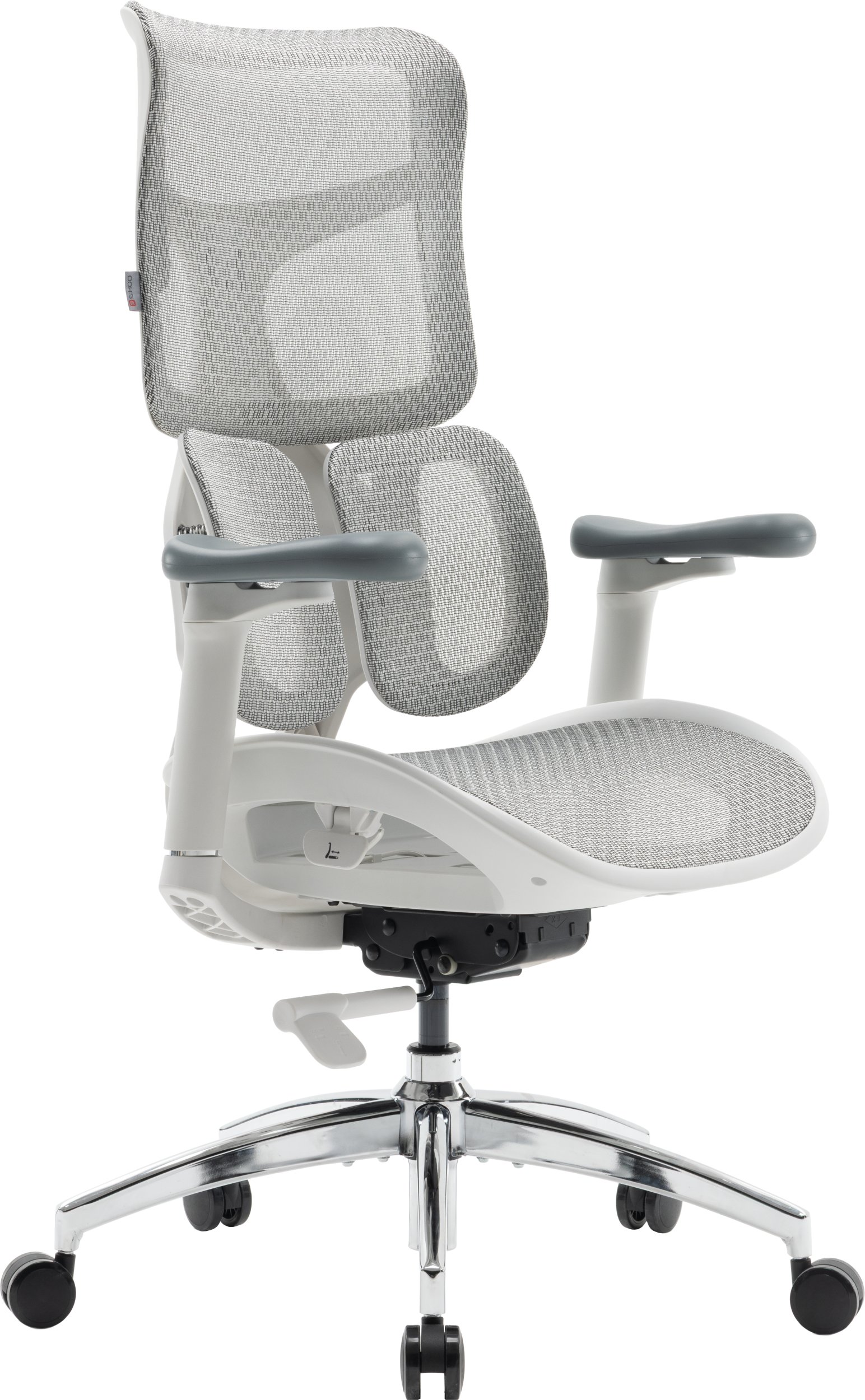 Karrige zyre SIHOO DORO S100, rrjetë, me mbështetëse koke, e bardhë