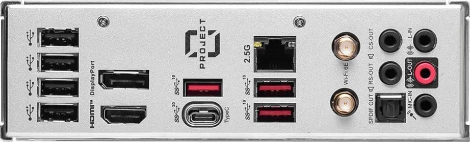 Plakë amë MSI B760M PROJECT ZERO, LGA 1700, DDR5, PCIe 5.0, 2.5Gbps LAN, Wi-Fi 6E, e bardhë/argjend