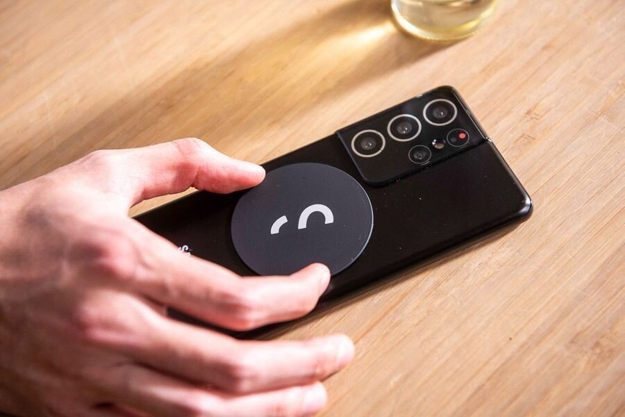 Dorezë baterie për smartphone ShiftCam SnapGrip, magnetike, karikim wireless, rozë