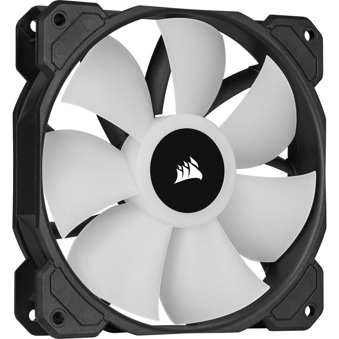 Set ventilatorë CORSAIR iCUE SP120 RGB ELITE, 120mm, PWM, 1500 RPM, i zi