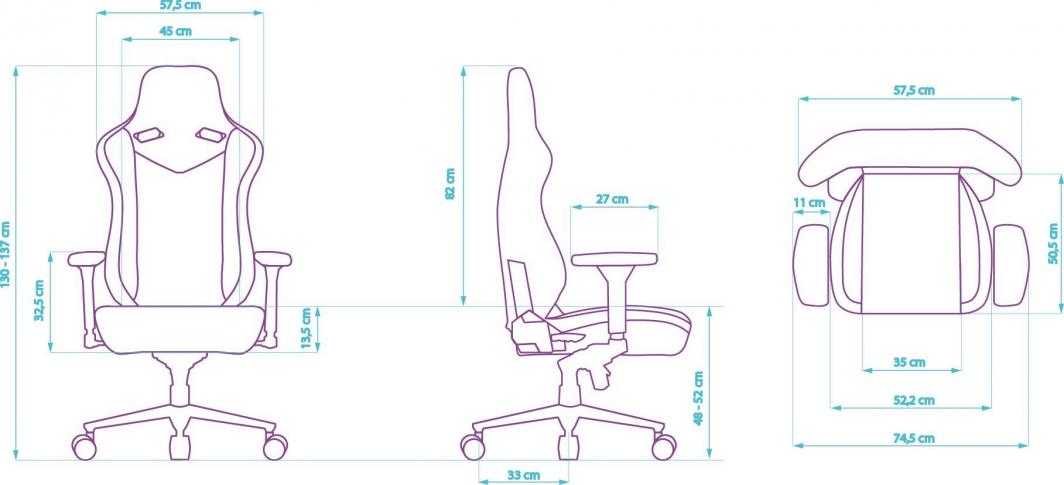 Karrige Ultradesk Throne, e zezë