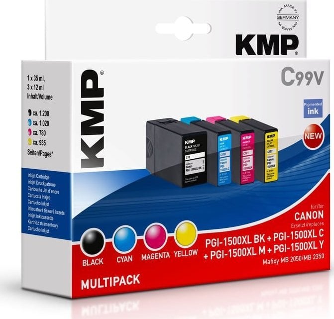 Set bojrash printeri KMP C99V, pigment, 4 ngjyra, për Canon