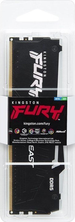Memorie Kingston Fury Beast RGB, DDR5, 32 GB, 5200 MHz, CL36, KF552C36BBEA-32