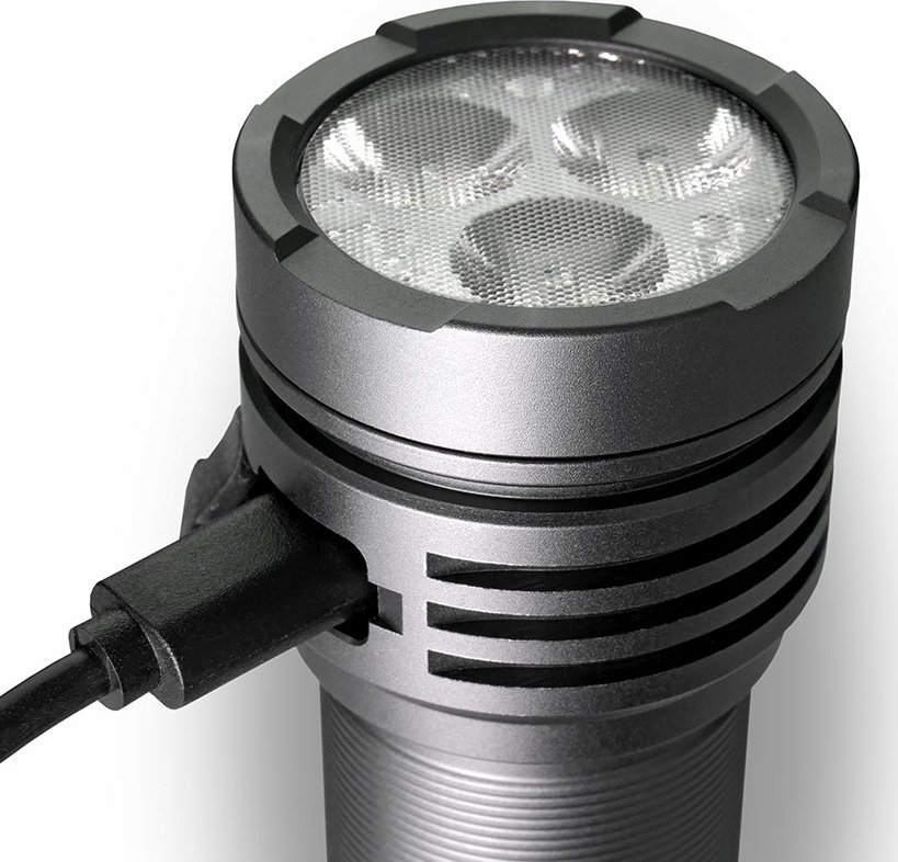 Dritë dore EverActive FL-3300R Luminator, LED, e rikarikueshme, e zezë