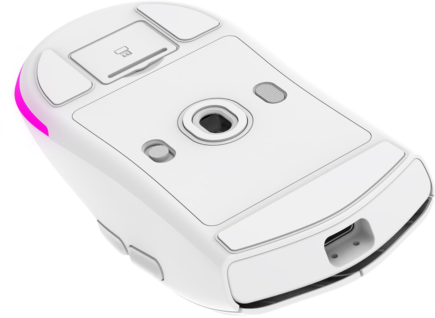 Maus gaming Rampage PROTE M5 PRO, pa kabllo, 26000 DPI, RGB, i bardhë