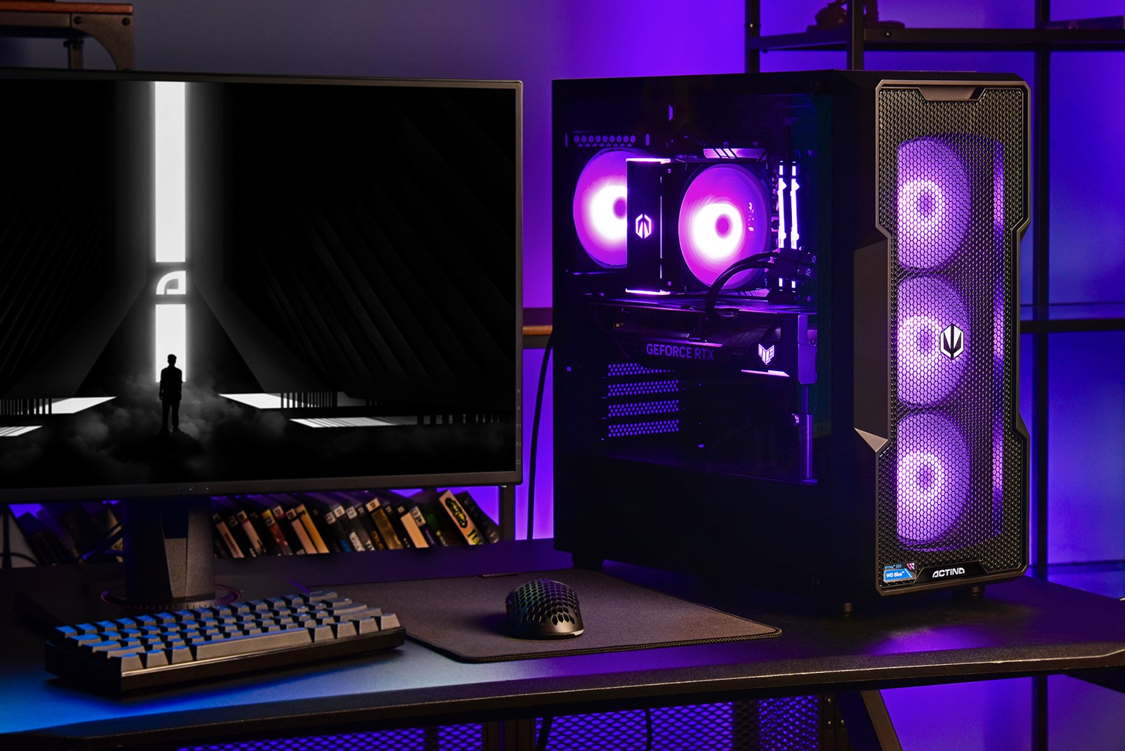 Kompjuter Actina, AMD Ryzen 5 7600, 32GB RAM, 1TB SSD, GeForce RTX 4070 SUPER, i zi