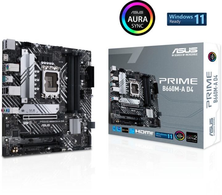 [OUTLET] Pllakë amë ASUS PRIME B660M-A D4 (DDR4) - Intel B660
