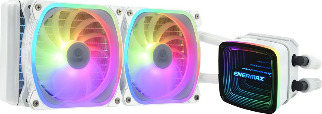 Ftohës uji për CPU Enermax AquaFusion ADV 240, 240mm, RGB, i bardhë