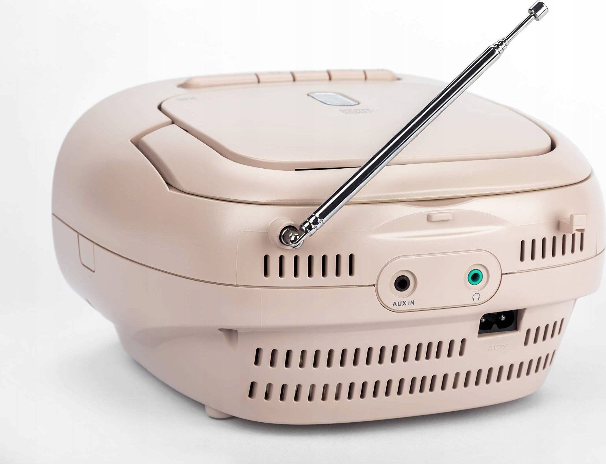 Радио ЦД плеер Reflexion RCD 150, касетофон, AUX, бела и розова