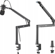 Mbajtëse mikrofoni Nanors RS471, alumini, për qëndrueshmëri, e zezë