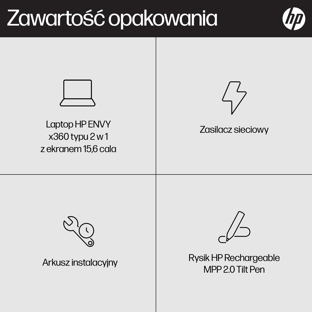 Laptop HP ENVY x360 15-fe0015nw , 15.6", Intel Core i5 1335U, 16 GB RAM, 512 GB SSD, i argjendtë